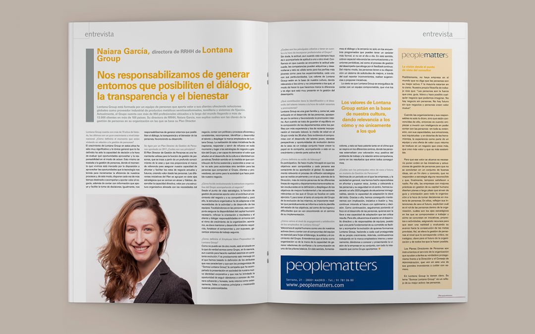 Entrevista a Naiara García. Revista Equipos y Talento.